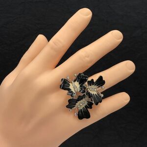 Butterfly Cluster Statement Cocktail Ring